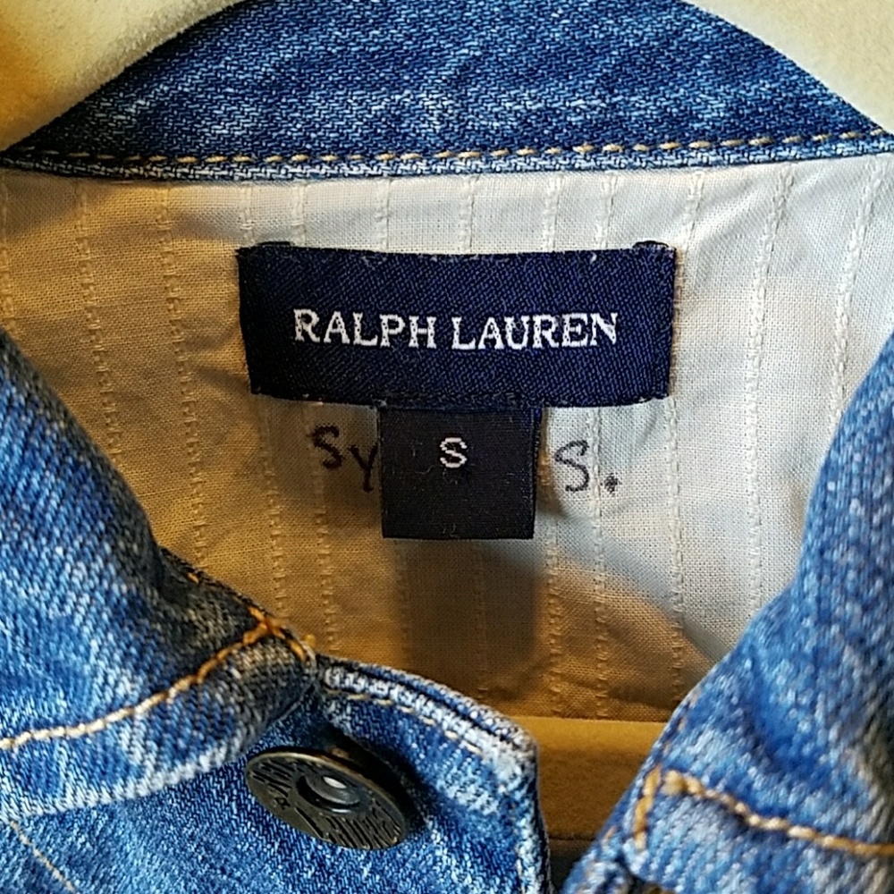 Ralph Lauren cropped jean jacket - Picture 2 of 7